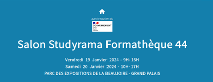 Studyrama Formathèque  à la Beaujoire à Nantes les 19 et 20 janvier 