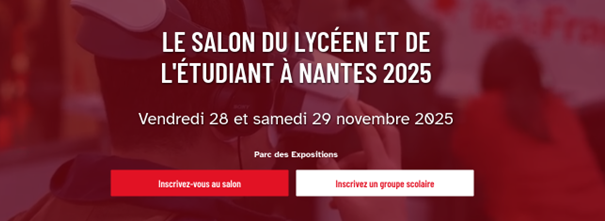 Salon l'Etudiant  Nantes les 28 et 29 Novembre