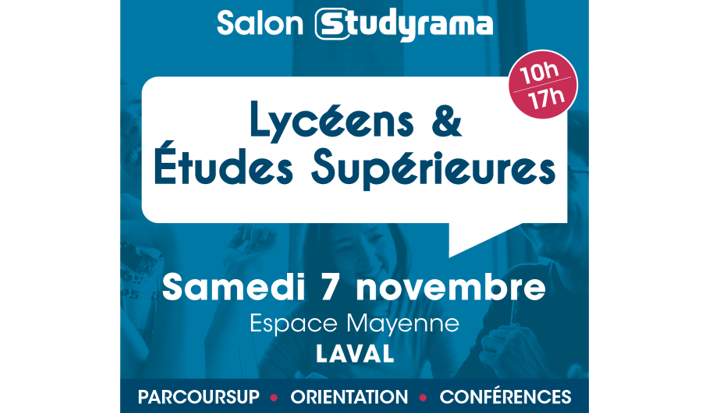 Salon Studyrama   des Lyc�ens et des �tudes sup�rieures , le  samedi  7 novembre - Laval